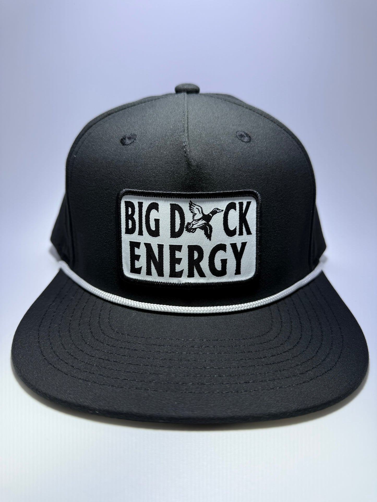 Big Duck Energy Sublimated Patch on a Black Riverbed Threads 5 Panel Performance Rope Hat