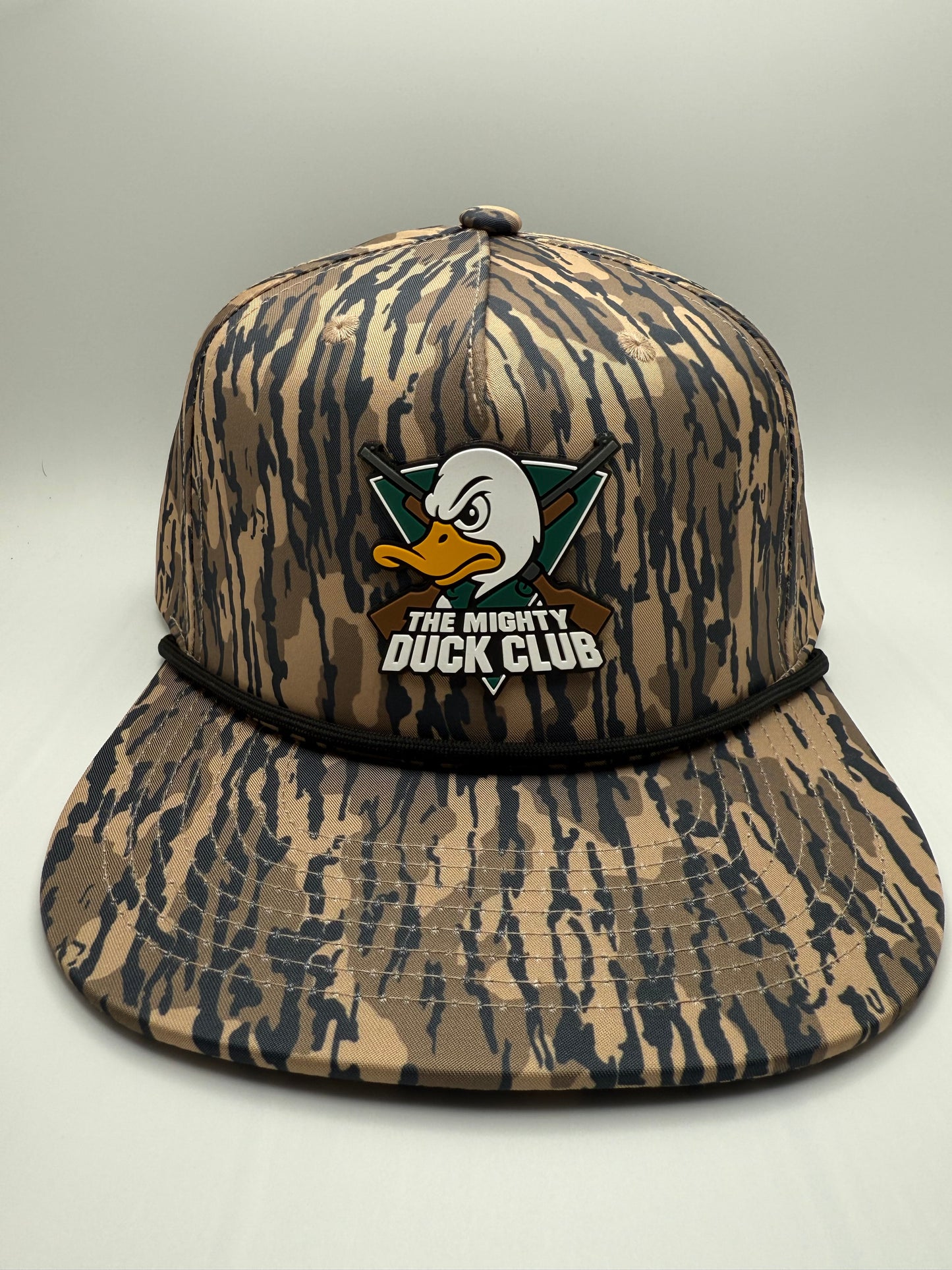 Mighty Duck Club PVC Patch on a BL 5 Panel Performance Rope Hat