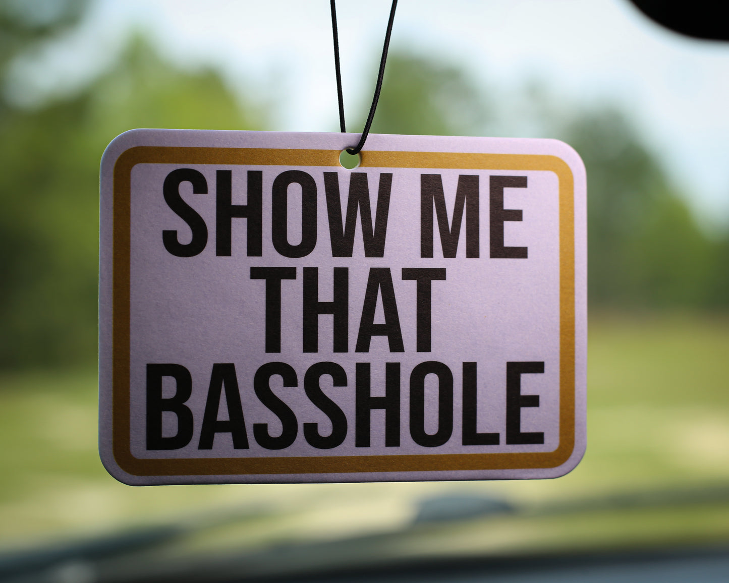 Car Air Freshener - Basshole Design - 2 pack Night Ice Scent