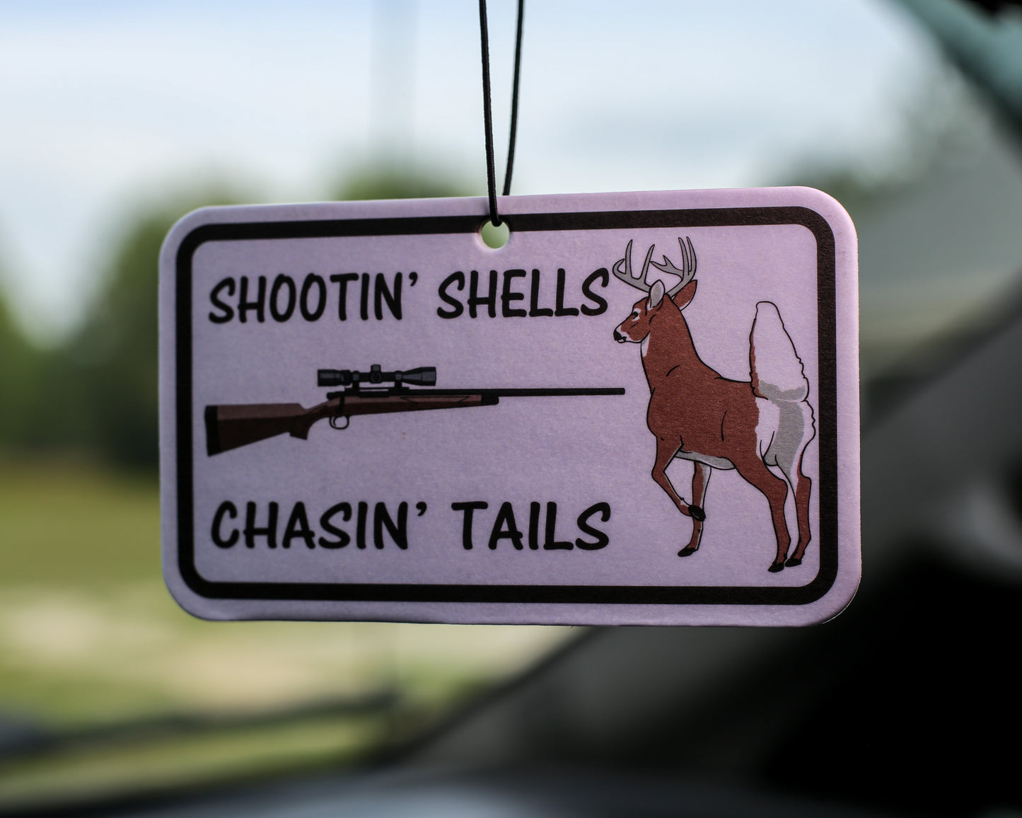 Car Air Freshener - Chasin Tails Design - 2 pack Night Ice Scent