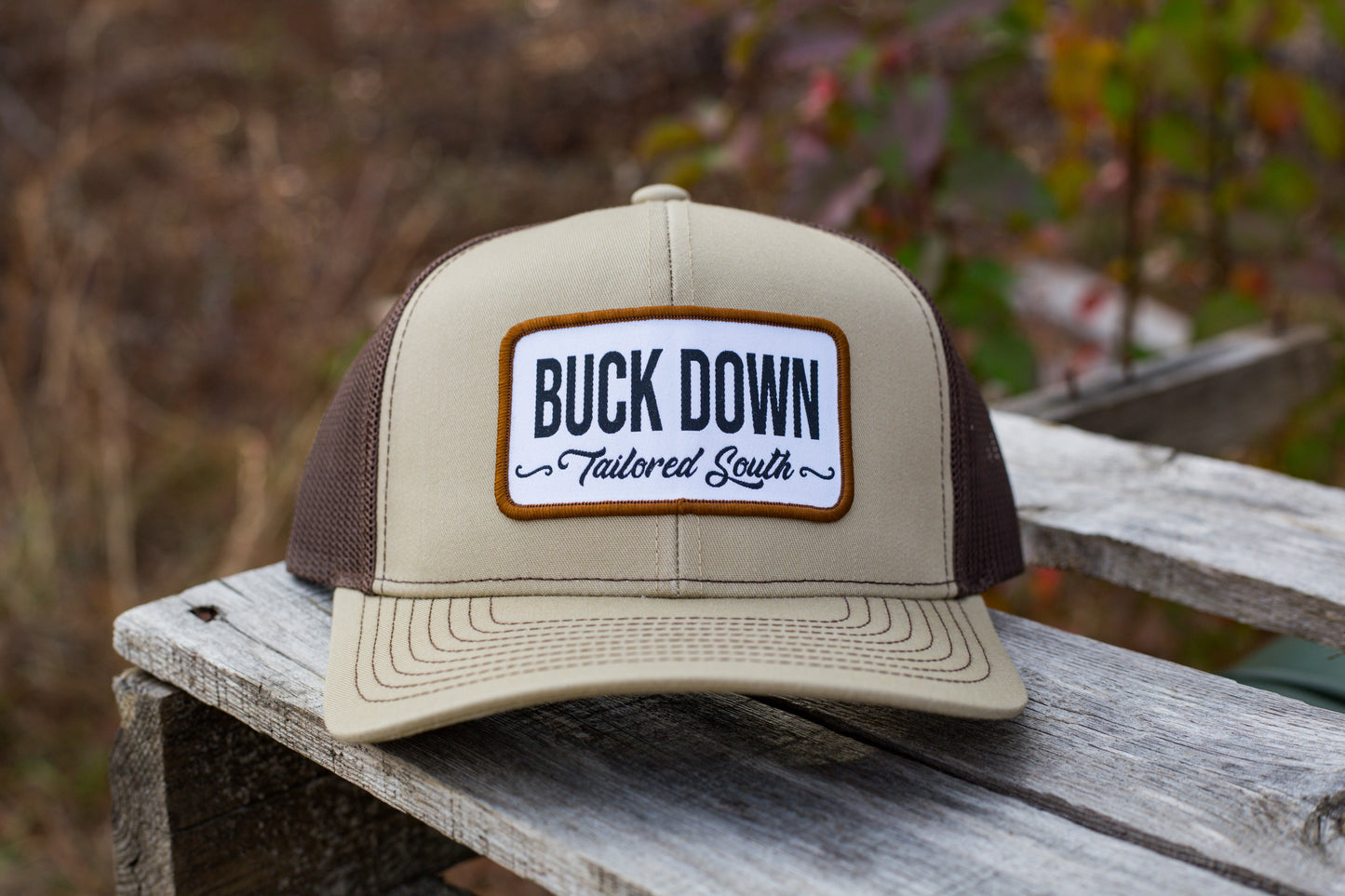 TS157A Buck Down Patch Khaki/Brown