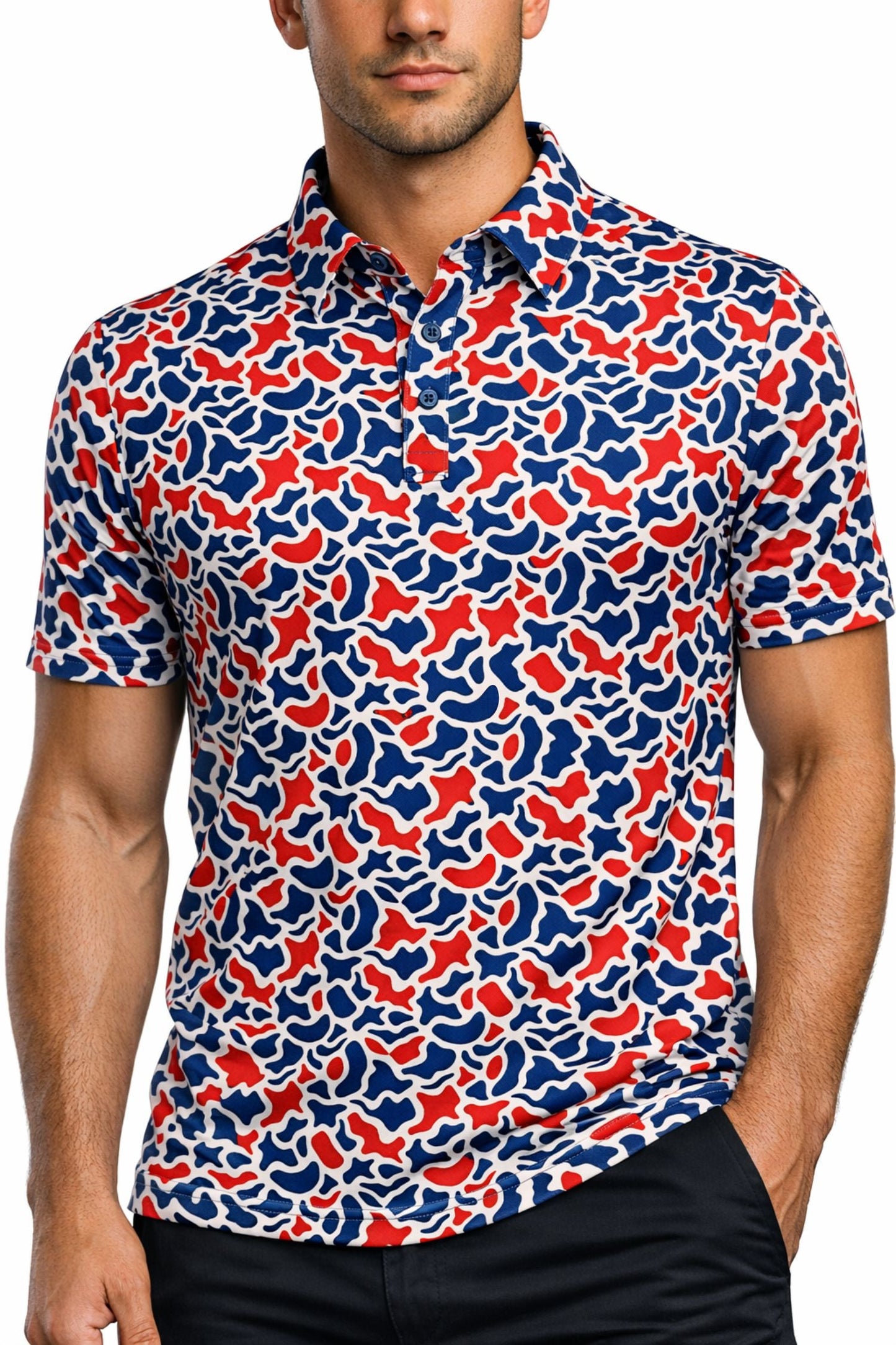 SHP-401 RWB OSC Polo - Blank No Design