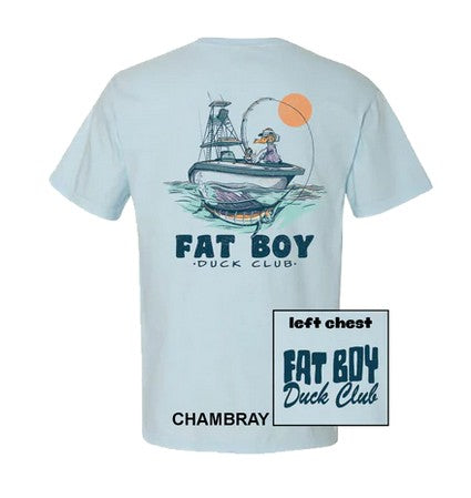 Fat Boy Duck Club Boat T-Shirt FBDC1004