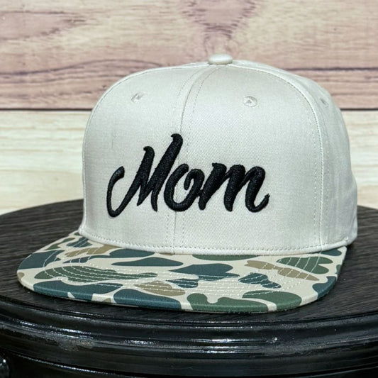 Mom 3D Puff Beige/Old School Camo