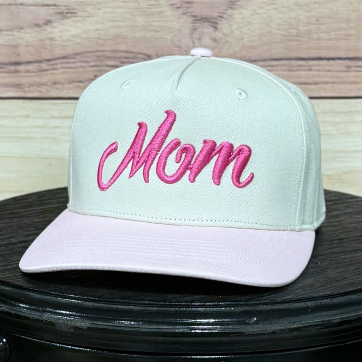 Mom 3D Puff Natural/Pastel Pink
