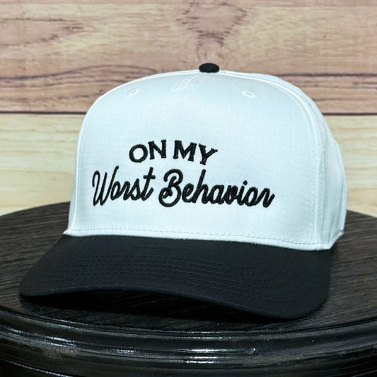 On My Worst Behavior White/Black