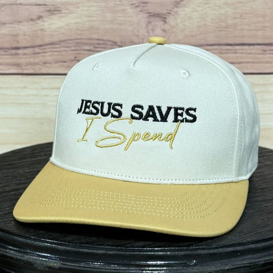 Jesus Saves I Spend Natural/Yellow