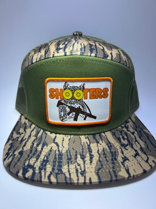 Shooters Sublimated Patch on a Loden/BL 7 Panel Hat