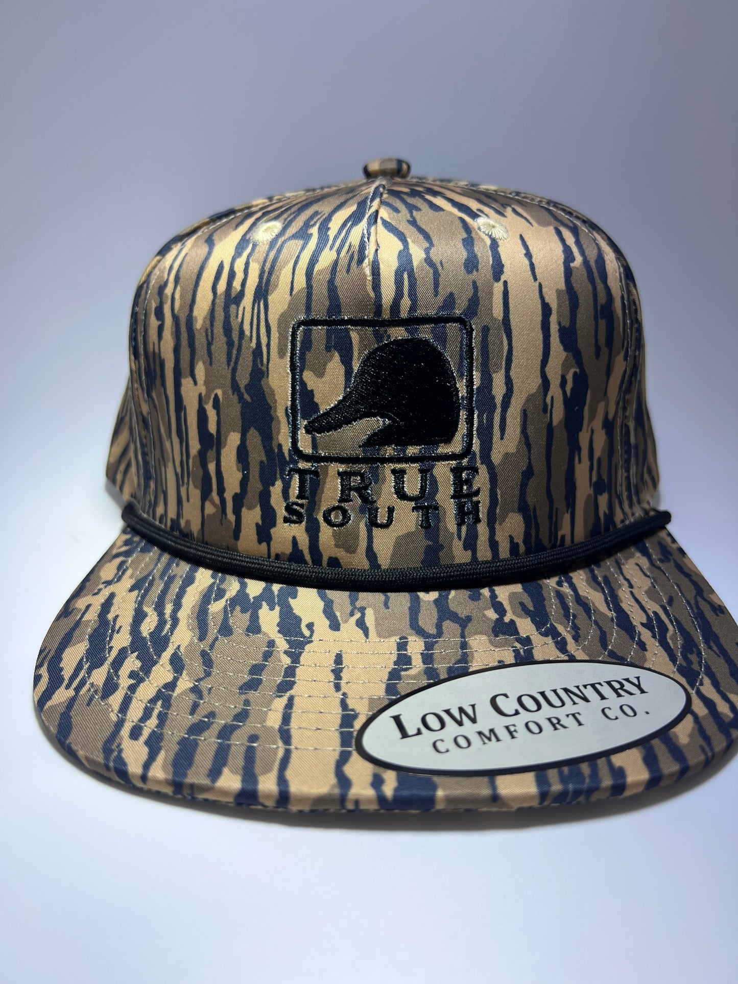 True South Square Duck Embroidery on a BL 5 Panel Riverbed Threads Performance Rope Hat