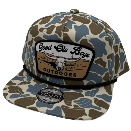 Youth - GOB Cattle Skull Patch 5perf Blue OSC