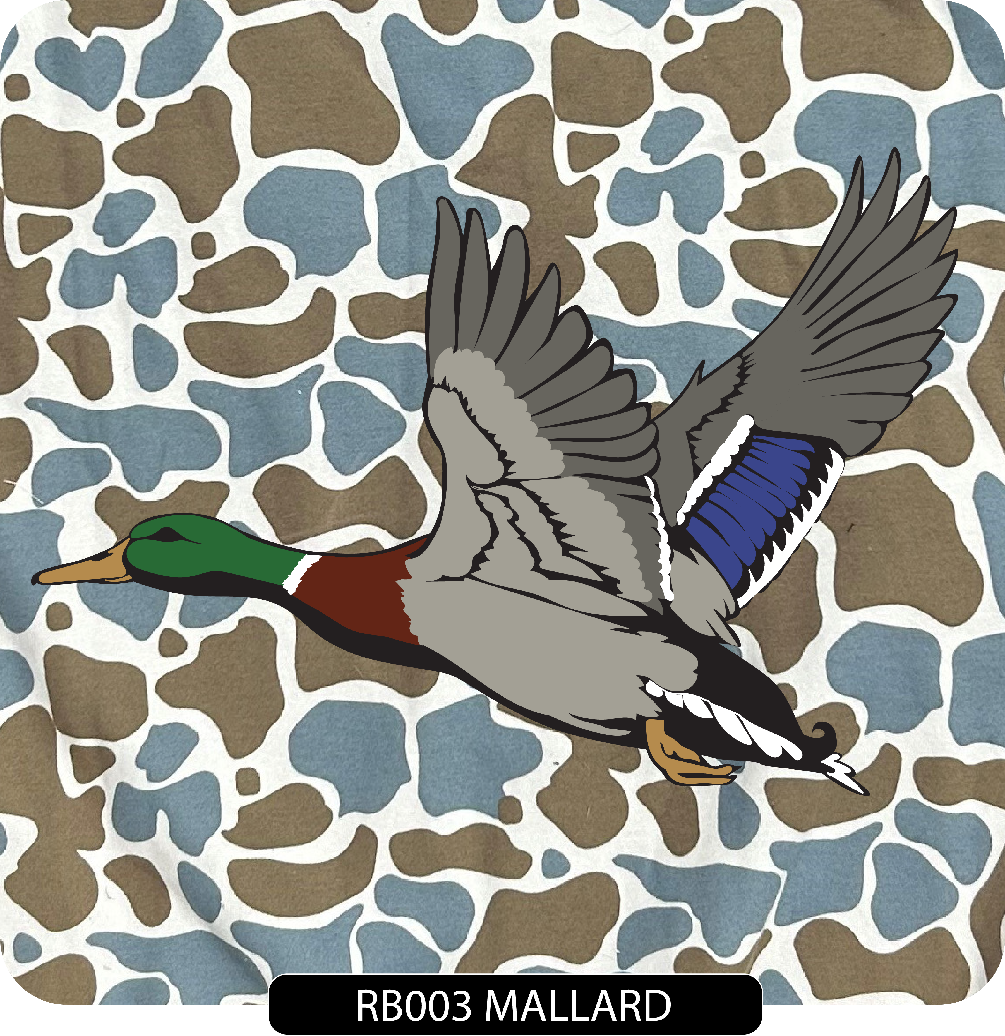 103 Blue Camo Crew - Embroidered Left Chest