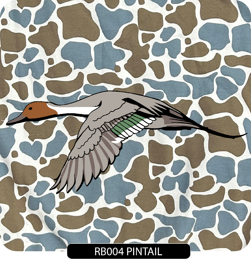 103 Blue Camo Crew - Embroidered Left Chest