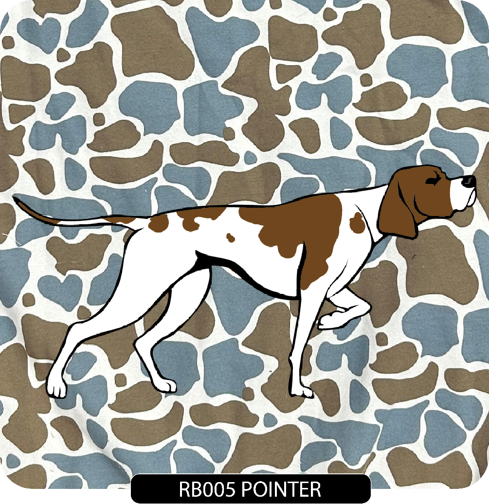 103 Blue Camo Crew - Embroidered Left Chest