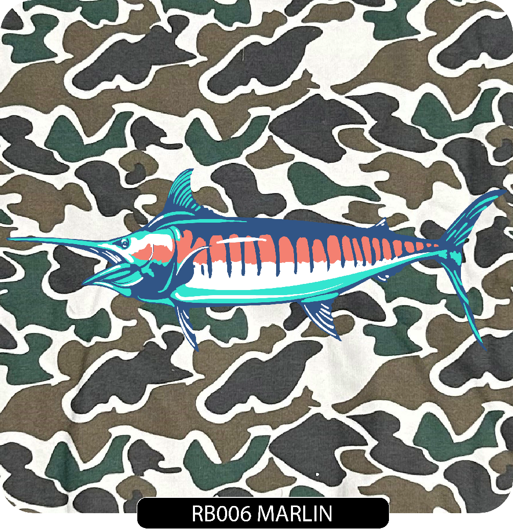 102 Brown Camo Crew - Embroidered Left Chest