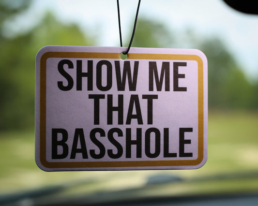 Car Air Freshener - Basshole Design - 2 pack Night Ice Scent