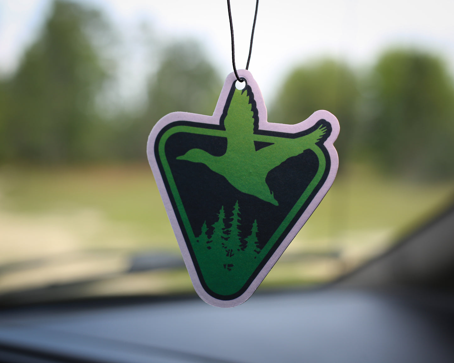 Car Air Freshener - Green Duck Design - 2 pack Forest Rain Scent