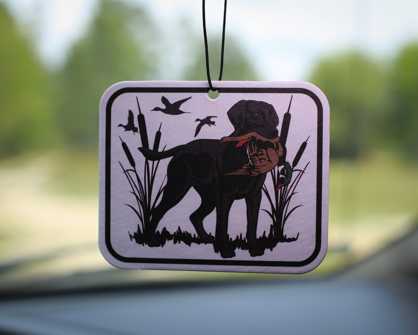 Car Air Freshener - Retriever Design - 2 pack Pine Scent