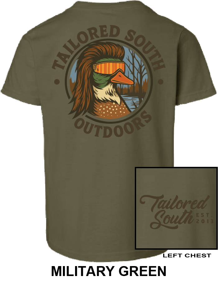 Youth Shirt - TS025Y - Mallard Mullet - Military Green