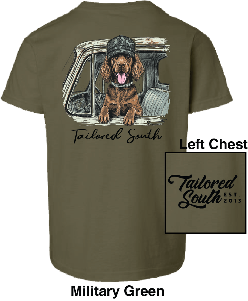 Youth Shirt - TS026Y - Boykin Truck - Military Green