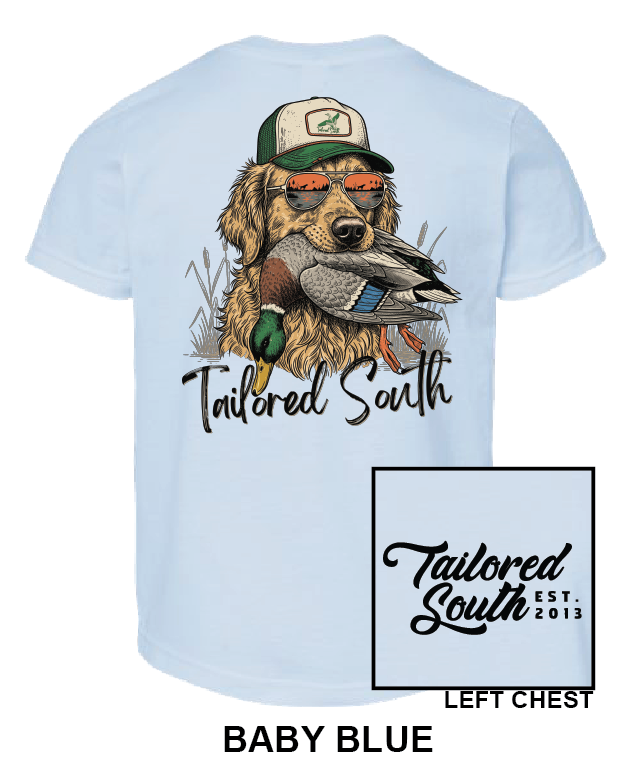 Youth Shirt - TS028Y - Dog Head Duck - Baby Blue