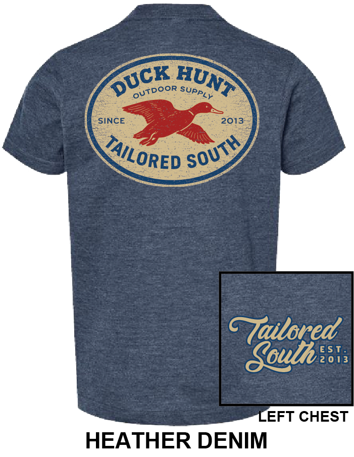 Youth Shirt - TS030Y - Oval Duck - Heather Denim
