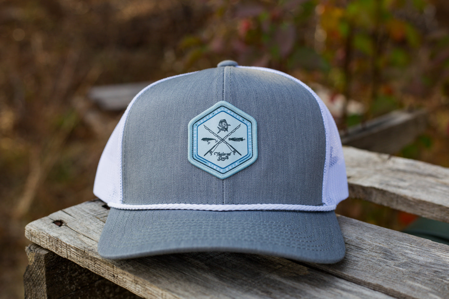 TS158 Coastal Woven Patch 104BR Heather/White