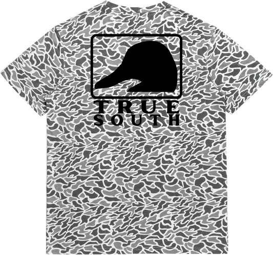 RBTS019 Mallard Square White Camo Short Sleeve