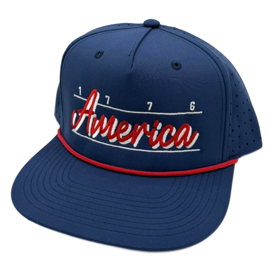 USA004C - 5perf Navy Red Rope