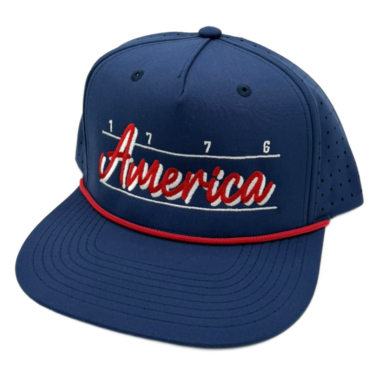 USA004C - 5perf Navy Red Rope
