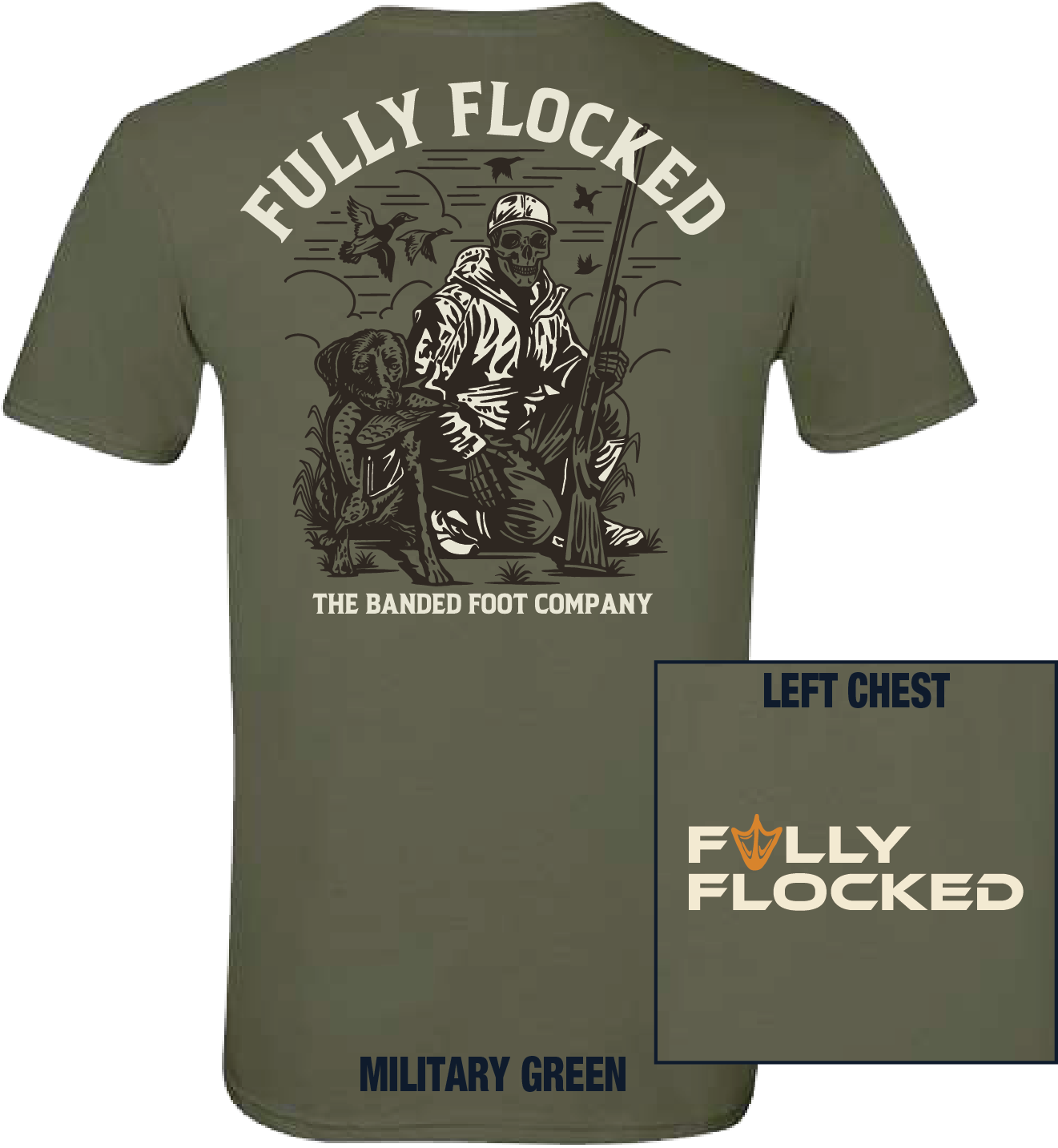 FFS9 Skeleton Dog Military Green