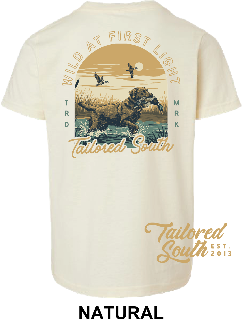 Youth Shirt - TS032Y - Wild At First Light - Natural